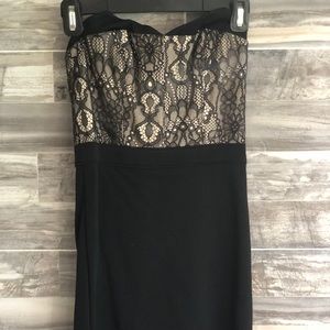 BEBE Black and White Lacey Dress- Size 0